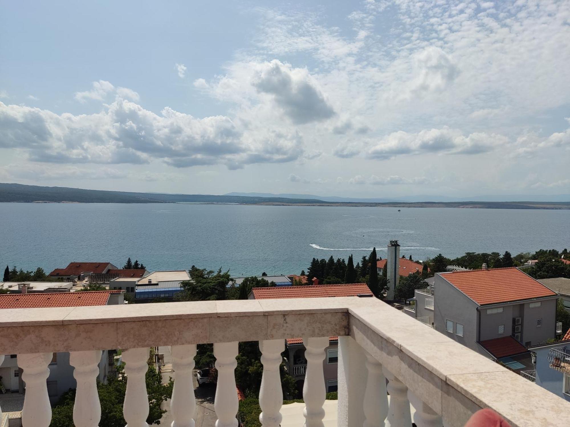 Panorama View Close Sandy Beach 100M To Talasoterapija, Crikvenica Εξωτερικό φωτογραφία