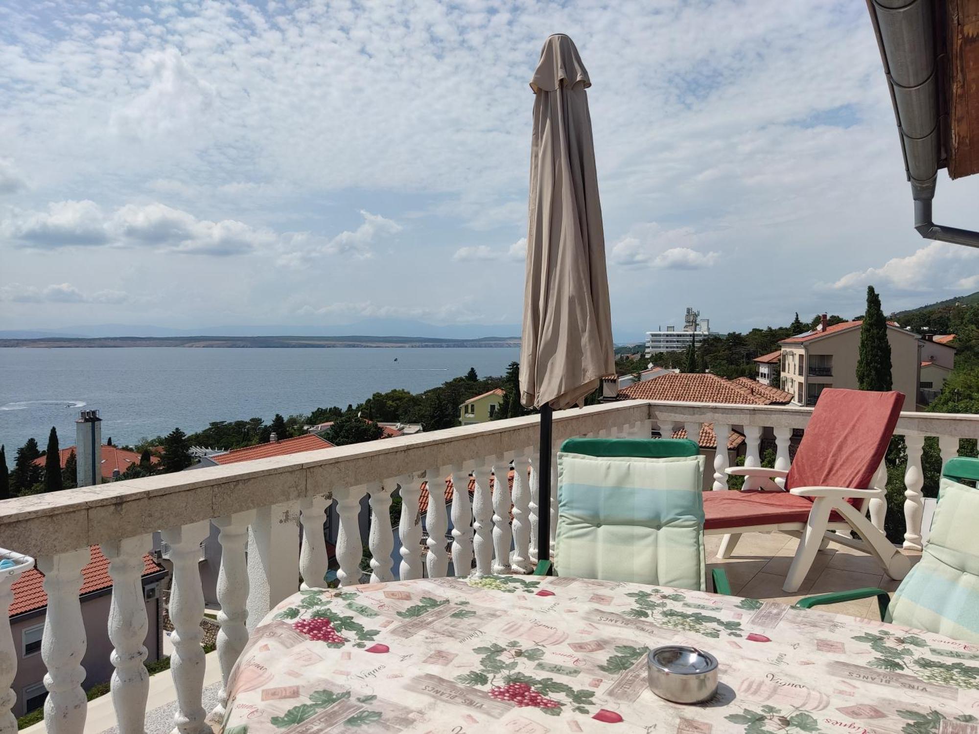 Panorama View Close Sandy Beach 100M To Talasoterapija, Crikvenica Εξωτερικό φωτογραφία