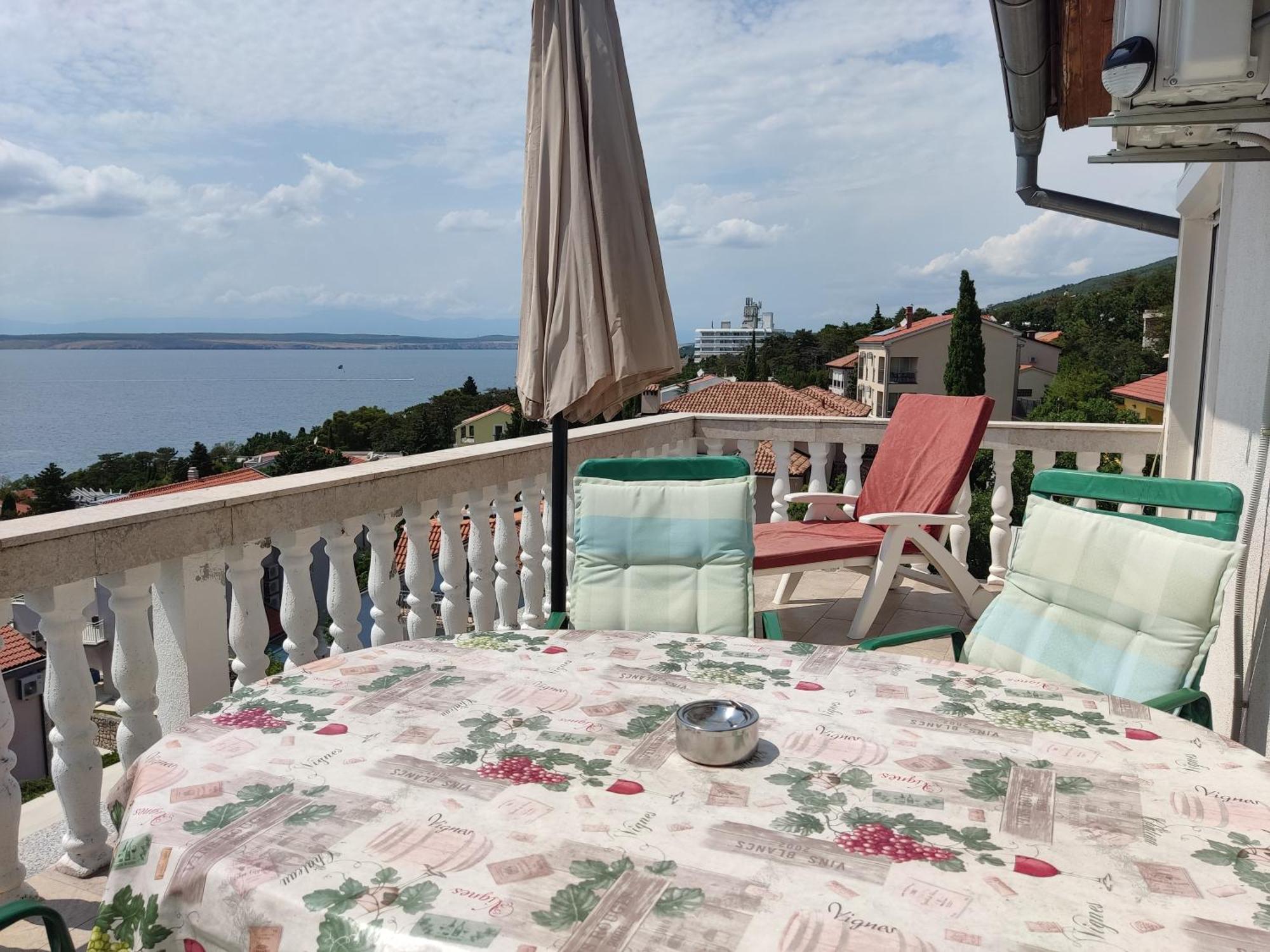 Panorama View Close Sandy Beach 100M To Talasoterapija, Crikvenica Εξωτερικό φωτογραφία