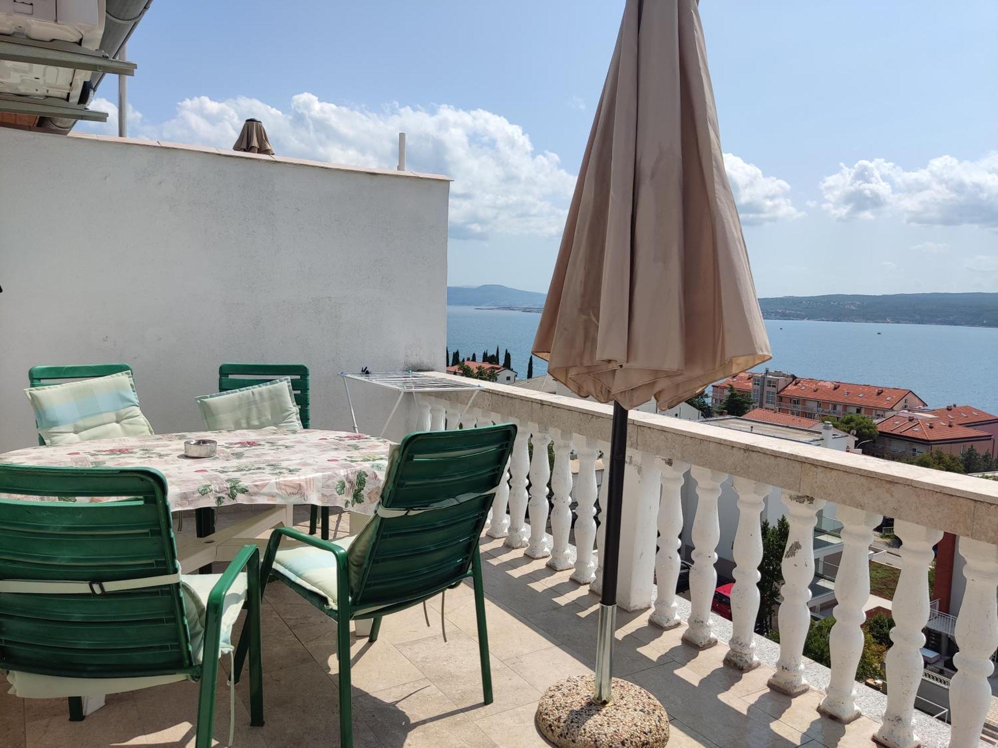 Panorama View Close Sandy Beach 100M To Talasoterapija, Crikvenica Εξωτερικό φωτογραφία